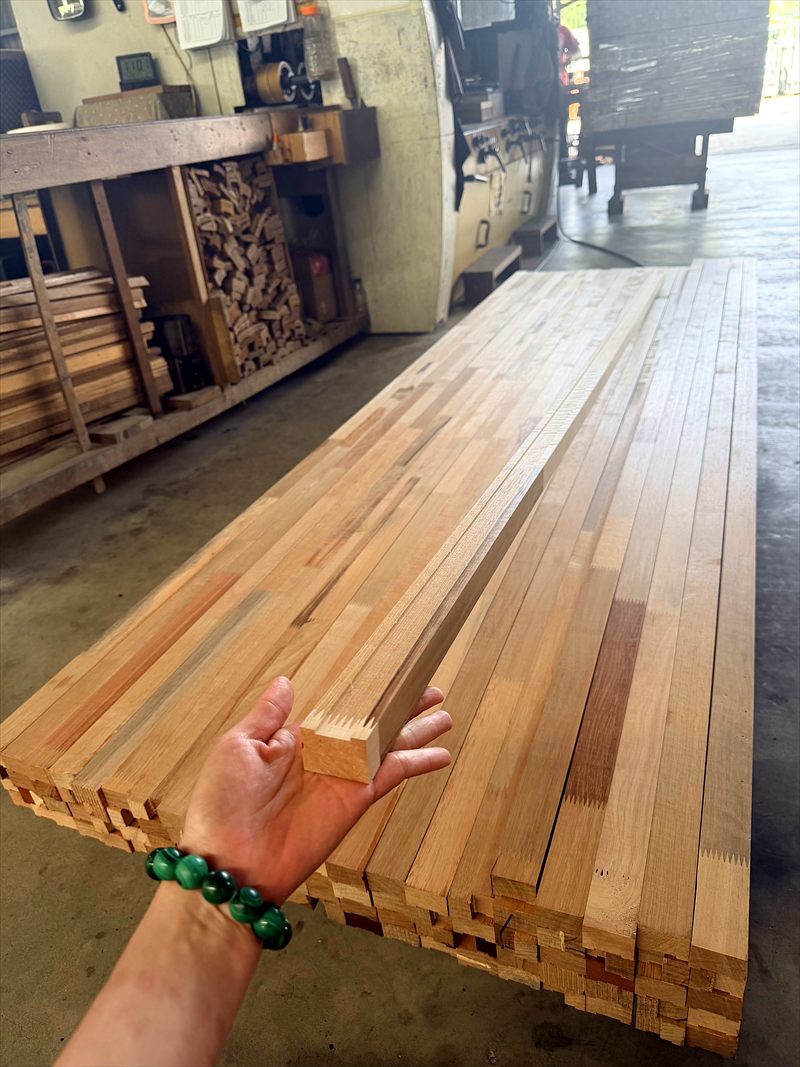 Long lipping lengths stacked at the mill