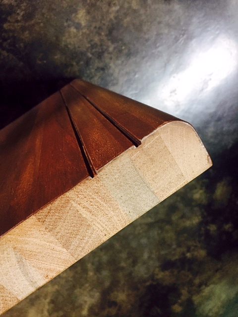 Step board nosing profile close up